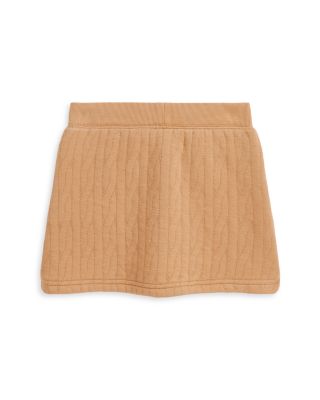 Girls' Quilted Cable Motif Skirt - Little Kid