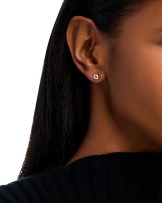  Certified Diamond Colorless Stud Earrings in 18K Yellow Gold, 0.75 tcw