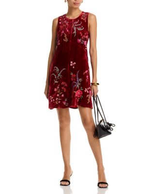 Velvet Embroidered Dress