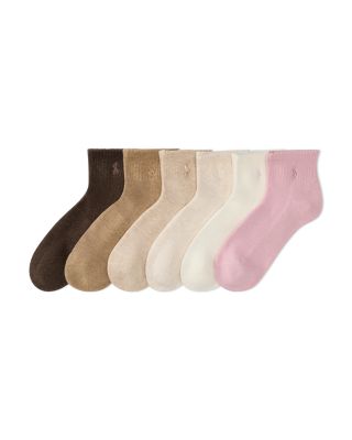 Cushioned Quarter Crew Socks, Pack of 6