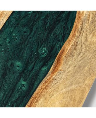 2ft x 4ft River Epoxy Resin with Live Edge Acacia Pathfinder ART Cornhole Boards