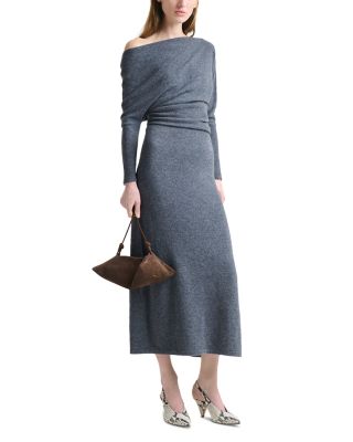 Kasos Cashmere Off The Shoulder Dress