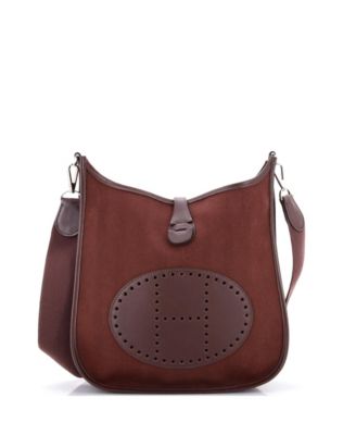 Pre-Owned HERMÈS - PM Evelyne Bag Gen II Toile and Leather