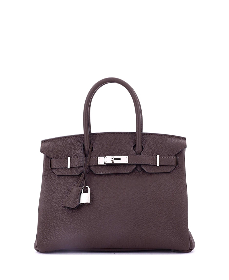 Pre-owned Pre-owned Hermes Hermes Birkin 30 Handbag Brown Togo With Palladium Hardware