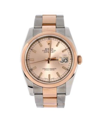 Pre-Owned Rolex - Oyster Perpetual Datejust Automatic Watch in Stainless Steel and Rose Gold 36mm