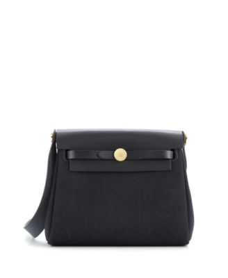 Pre-Owned HERMÈS - 20 Herbag Zip Toile and Leather