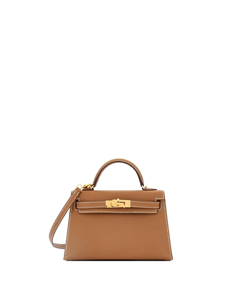 Pre-owned Pre-owned Hermes Hermes Kelly 20 Handbag Brown Epsom With Gold Hardware