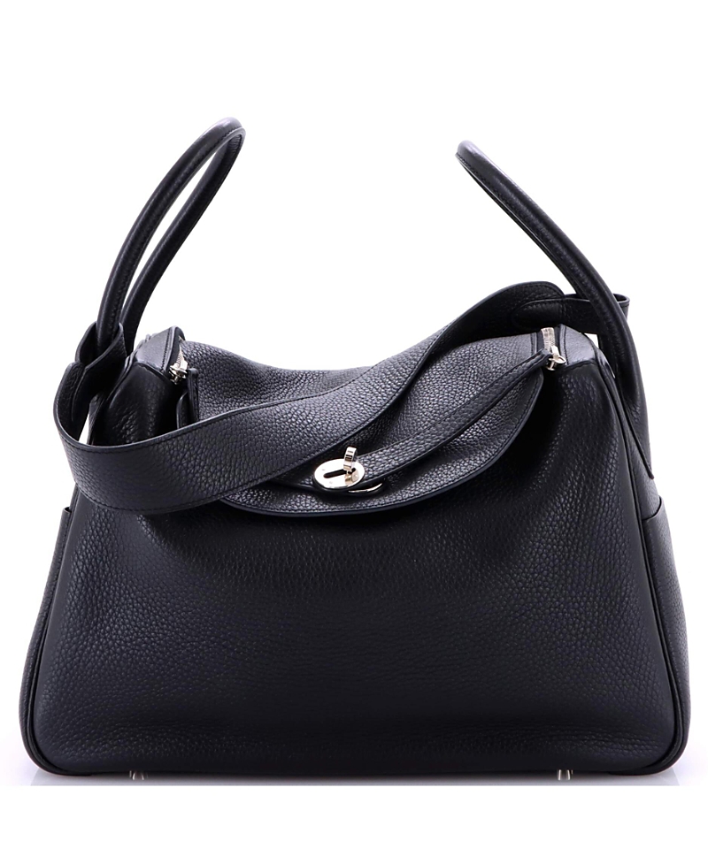 Pre-owned Pre-owned Hermes Hermes 34 Lindy Bag Clemence In Black