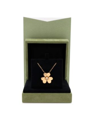  Large Frivole Pendant Necklace 18K Gold with Diamonds