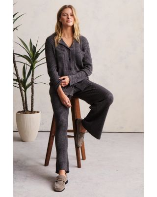 CozyChic Ultra Lite Lurex Rib Wide Leg Pants