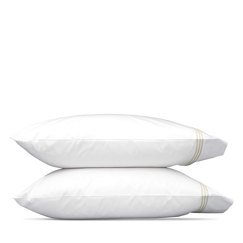 Matouk Bel Tempo King Pillowcase, Pair In White