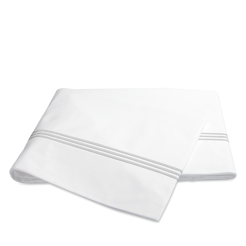 Matouk Bel Tempo Flat Sheet, Full Queen In White