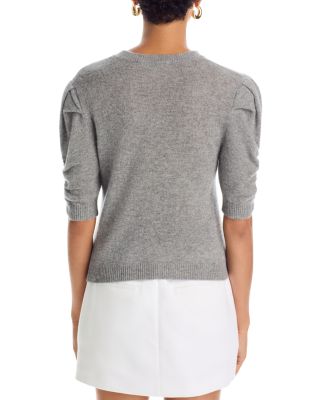 Ruched Puff Sleeve Sweater
