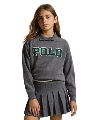 Girls&#39; Logo Fleece Polo Sweatshirt - Big Kid