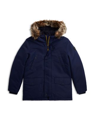 Boys' Faux Fur Trim Down Parka - Big Kid