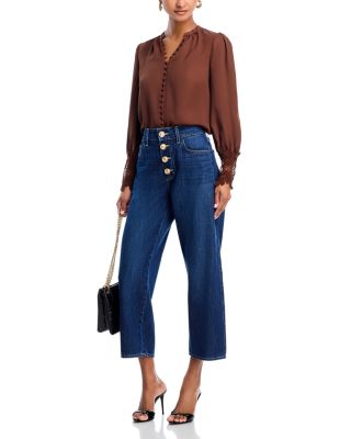 Ava Lace Cuff Blouse