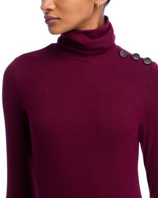 Voletta Three Quarter Sleeve Turtleneck Dress