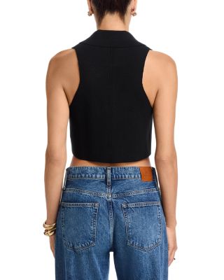 Zadie Knit Peak Lapel Vest