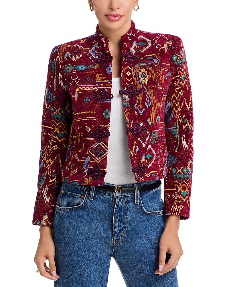 L'agence Asha Tapestry Jacquard Jacket In Multi
