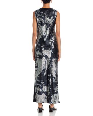 Margaret Metallic Maxi Dress