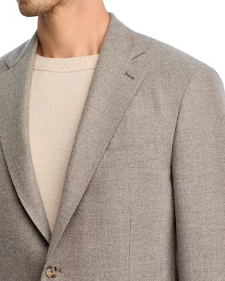 Brushed Ticweave Wool Suit Jacket