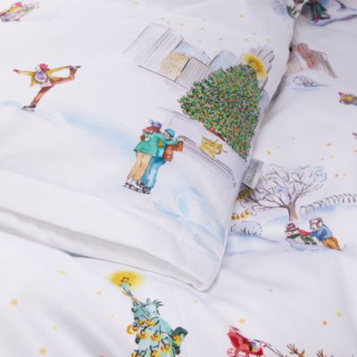Santa in NY Duvet Cover, Queen