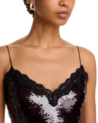 Verelith Sequined Slip Dress