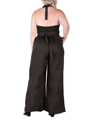 Wide Leg Halter Jumpsuit