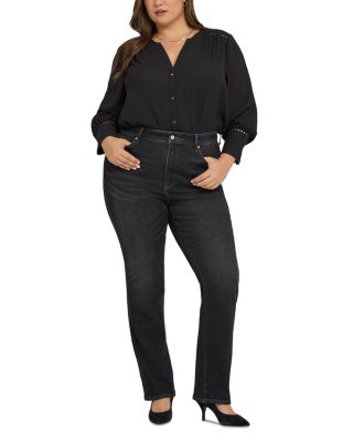 Marilyn High Rise Straight Leg Jeans in Paris Lights