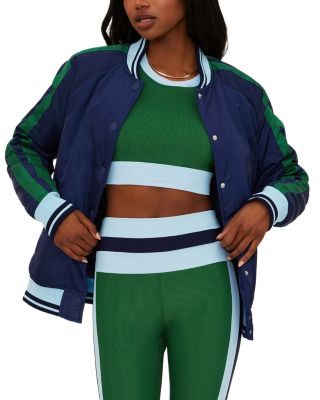 Colorblocked Flight Jacket