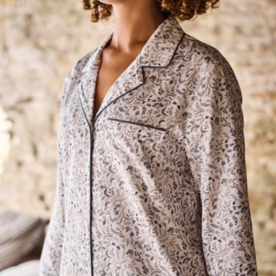 Ditsy Gingham Cotton Pajama Set