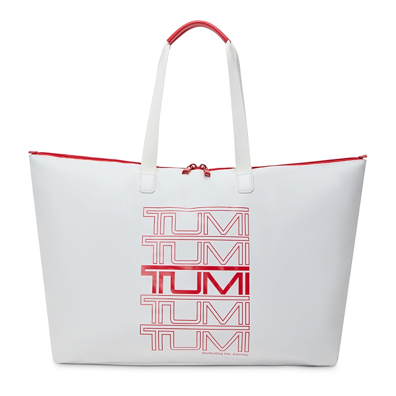 Tumi Voyageur Just In Case Large Zip Tote Bag In White