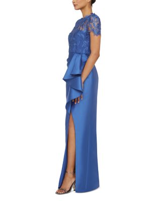 Selena Draped Column Gown