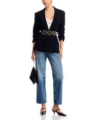 Gold Belt Scrunched Cheyenne blazer