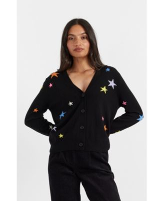 Women's Wool Cashmere Star Cardigan