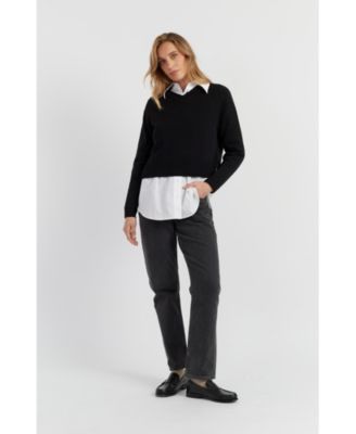 Women's Pure Cashmere V-Neck Sweater