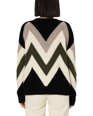 Elissa Wool Chevron Sweater