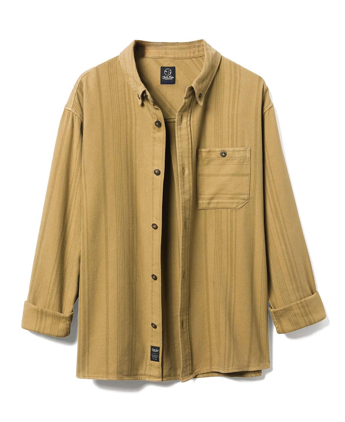 Junk Food Clothing Unisex Stripe Flannel Shirt