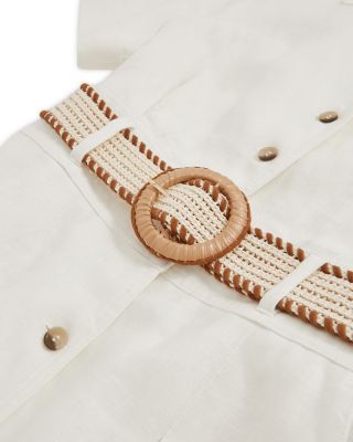 Belted Linen Dress