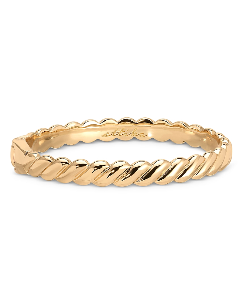 Ettika Twisted Stacking Bangle Bracelet In Gold