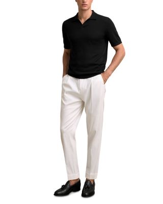 Duchie Merino Wool Open Collar Polo Shirt