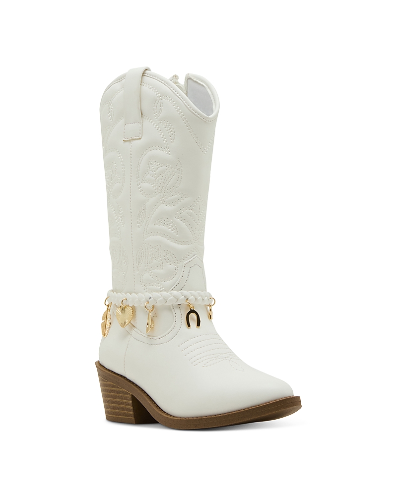 Steve Madden Girls' Jleana Cowboy Boots - Toddler, Little Kid, Big Kid In White
