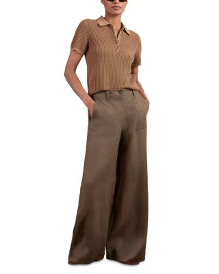 Ashby Linen Wide Leg Pants