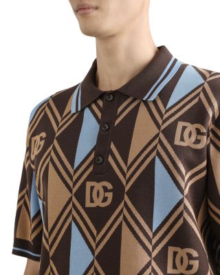 Short Sleeve Printed Polo Shirt