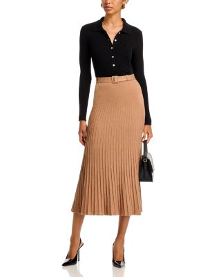 Rory Pleated Midi Skirt