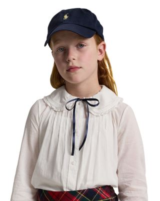 Girls' Ruffled Cotton Voile Top - Big Kid