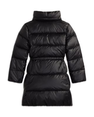 Girls' Down Hooded Long Jacket - Big Kid