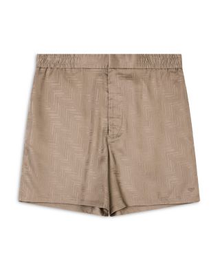 Zig Zag Jacquard Motif Bermuda Shorts