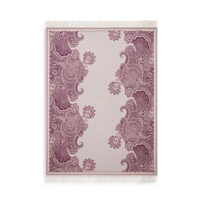 Bloom Floral Jacquard Wool Throw
