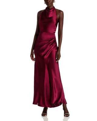 Draped Halter Gown - Exclusive